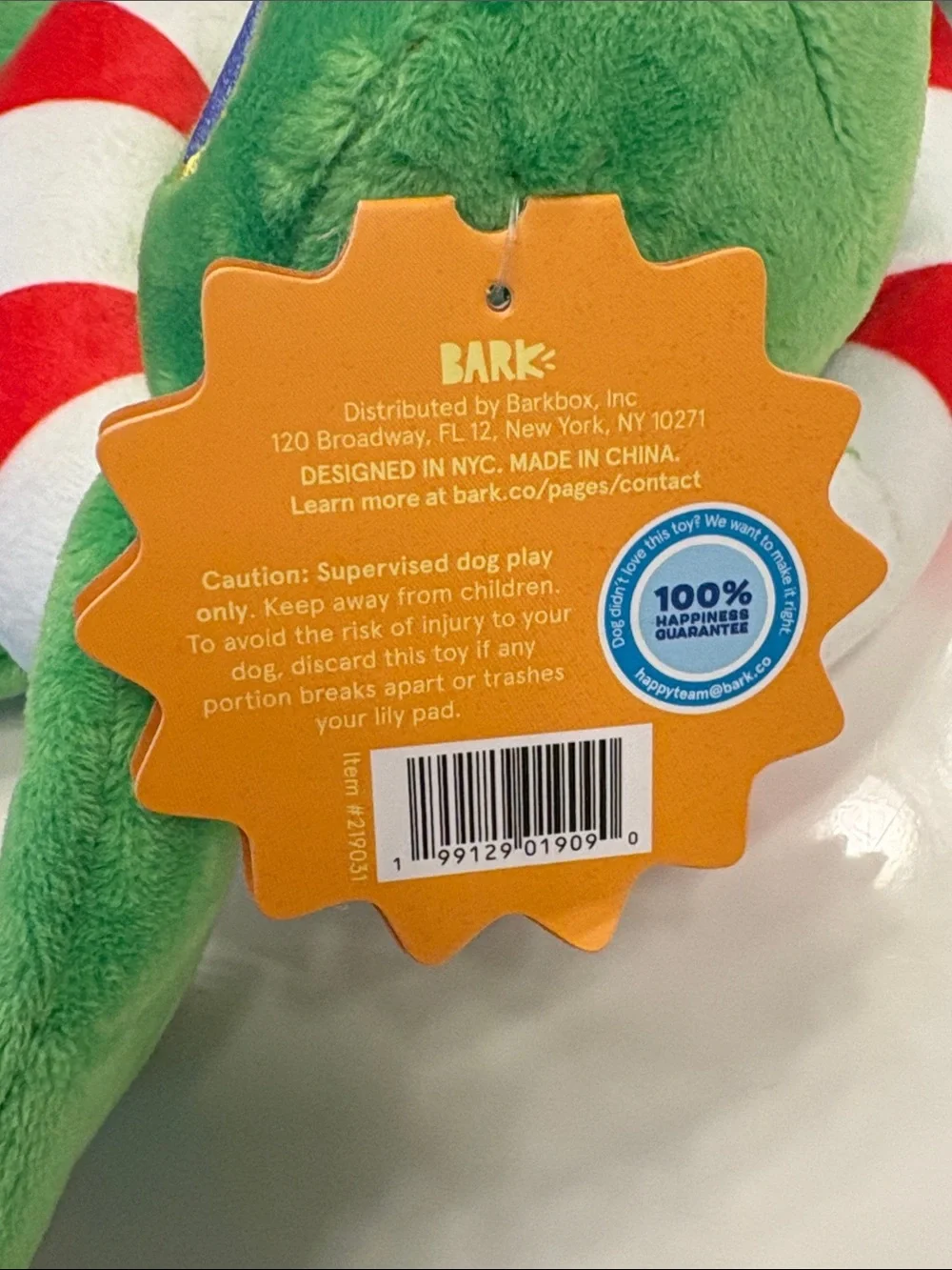 Bark Green Pool Party Hopper Dog Toy